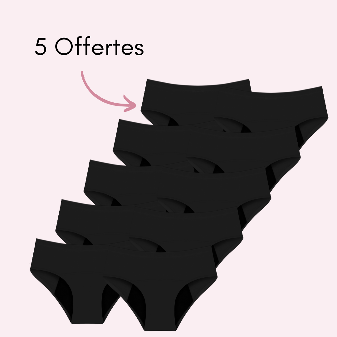 Culotte Menstruelle Ados Nina sans coutures (taille haute)